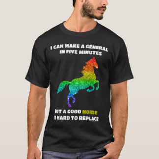 T-shirt Cheval Abraham Lincoln HORSE arc-en-ciel 561 Pony