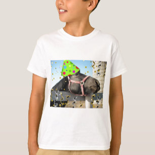 T-shirt Cheval animal de fête