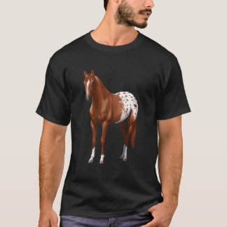 T-shirt Cheval Appaloosa Alezan Cuivré