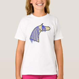 T-Shirt Cheval Arabe Glissé À La Main