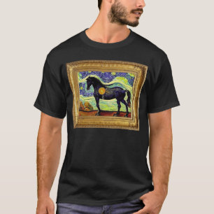 T-shirt Cheval Art Post Impressionnisme Artiste Peinture P