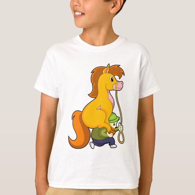 T-shirt Cheval avec Boy.PNG (Devant)