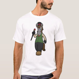 T-shirt Cheval avec Casquette & Canne