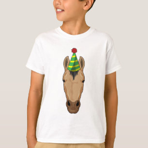 T-shirt Cheval avec casquette de fête