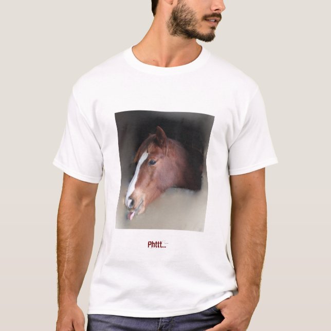 T-shirt Cheval avec l'attitude (Devant)
