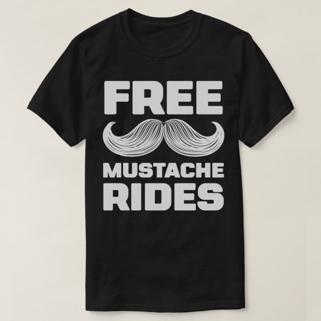 T-shirt Cheval Beard Gratuit Moustache Rides 2 (Design devant)