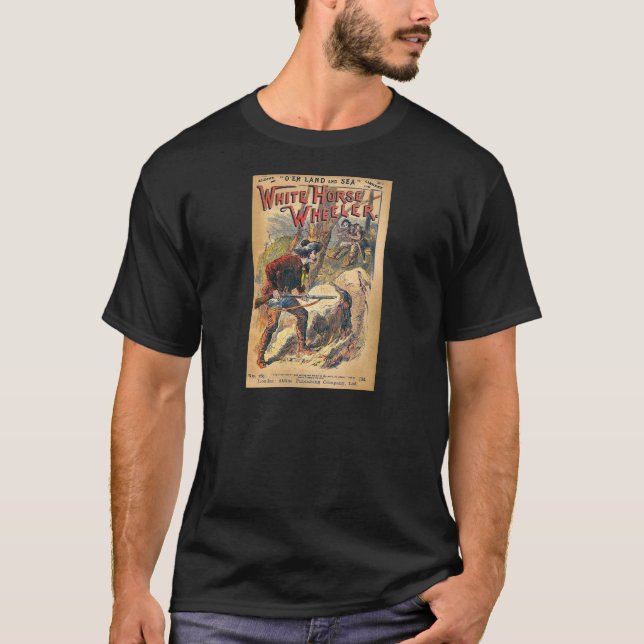 T-shirt Cheval blanc - roman de dixième de dollar (Devant)