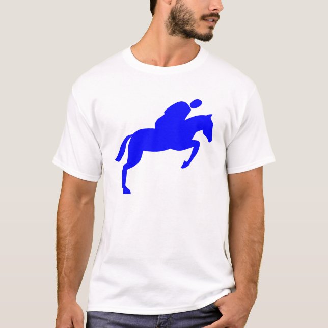 T-shirt Cheval - Bleu (Devant)