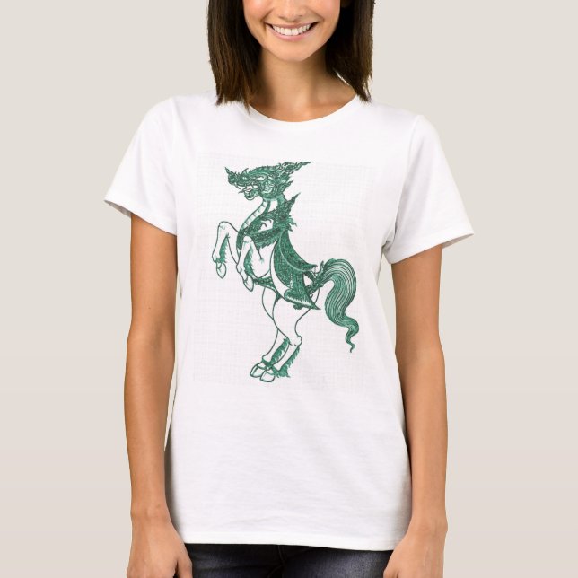 T-SHIRT CHEVAL BOUDDHISTE INDOU D'ANGE D'UN DIEU (Devant)
