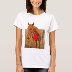 T-shirt Cheval Brown Bow