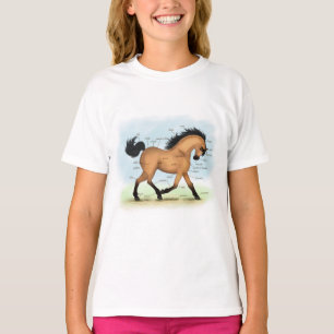 T-shirt Cheval Buckskin Education Equine Anatomie
