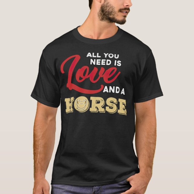 T-shirt Cheval Cheval Lover Cadeau sport pays (Devant)
