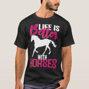 T-shirt Cheval chevaux dire équitation, cheval chemise cad
