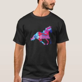 T-shirt Cheval Chevaux Graphique Coloré