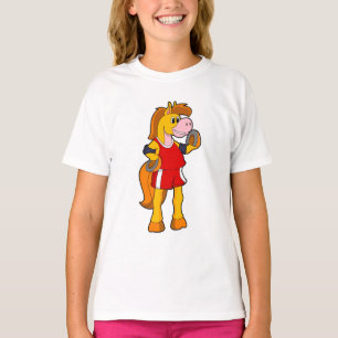 T-shirt Cheval comme coureur