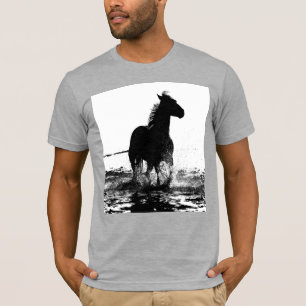 T-shirt Cheval courant Heather Grey Elégant Moderne Pop Ar