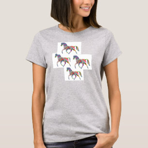 T-shirt Cheval Custom Femme Bella Circle Flowy Top