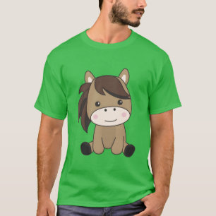 T-shirt Cheval Cute Pony Equine Rider Pour Enfants vintage