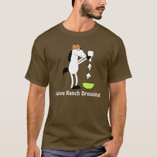 T-shirt Cheval de bande dessinée avec le habillage de