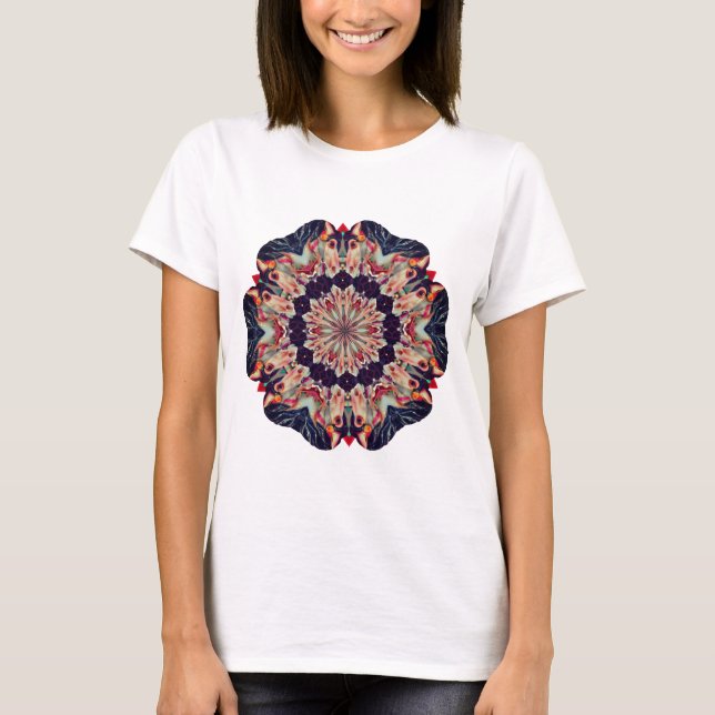 T-shirt Cheval de carrousel Art abstrait (Devant)
