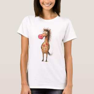T-shirt Cheval de dessin Whimsical