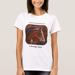T-shirt Cheval de dressage de la baie Hanoverian