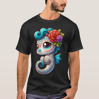 T-shirt Cheval De Mer Dia De Los Muertos