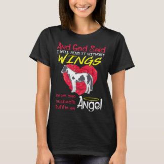 T-shirt Cheval de peinture ange sans ailes animaux de comp