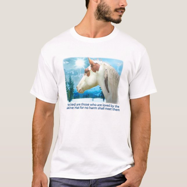 T-shirt Cheval de peinture de casquette de médecine (Devant)