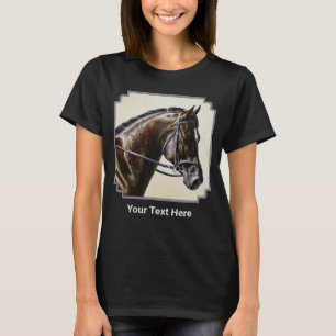 T-shirt Cheval de sang chaud Dark Bay Trakehner