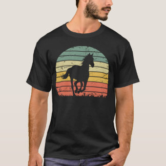 T-shirt Cheval de Sunset Horse Lover Cheval ami propriétai