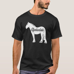 T-shirt Cheval de trait Clydesdale Punir Chevauchée