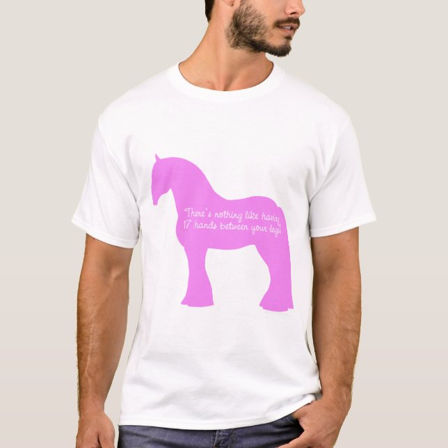 T-shirt Cheval de trait de 12 mains (Devant)