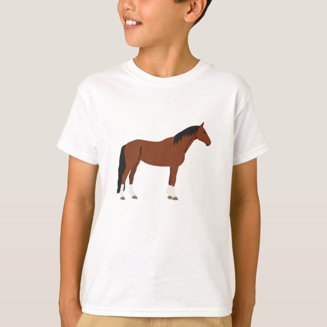 T-shirt Cheval Design (Devant)