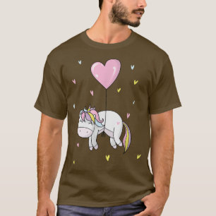 T-shirt Cheval d'Imaginaire Unicorne accrochée au ballon d
