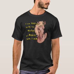 T-shirt Cheval drôle