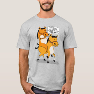 T-shirt Cheval drôle d'équitation