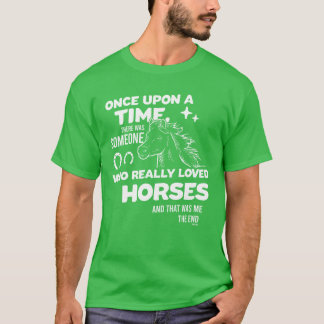 T-shirt Cheval écurie club d'équitation drôle dire ami
