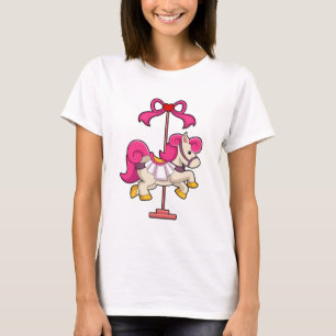 T-shirt Cheval en cheval de carrousel.PNG