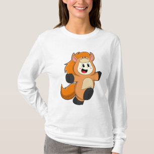 T-shirt Cheval en costume