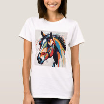 Cheval Equestre Abstrait Mustang Pony Bronco Colt