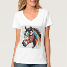 Cheval Equestre Abstrait Mustang Pony Bronco Colt