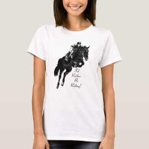 T-shirt Cheval équestre de Hunter Jumper
