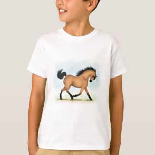 T-shirt Cheval équestre en peau de boule