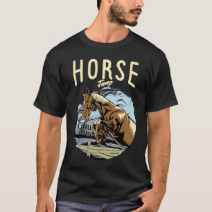 T-shirt Cheval Équitation Saut Sauter