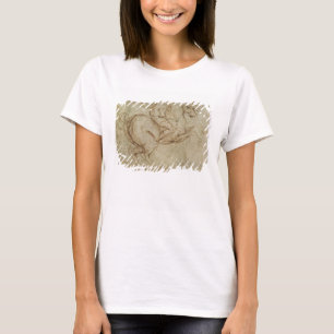 T-shirt Cheval et cavalier (à l'encre sur le papier)