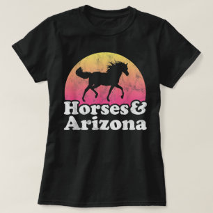 T-shirt Cheval et femmes ou filles de l'Arizona chevaux