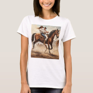 T-SHIRT CHEVAL ET LA FEMME