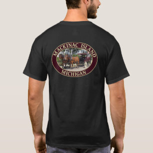 T-shirt Cheval et transport sur l'île Mackinac, Michigan