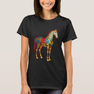T-shirt Cheval - Étalon Coloré